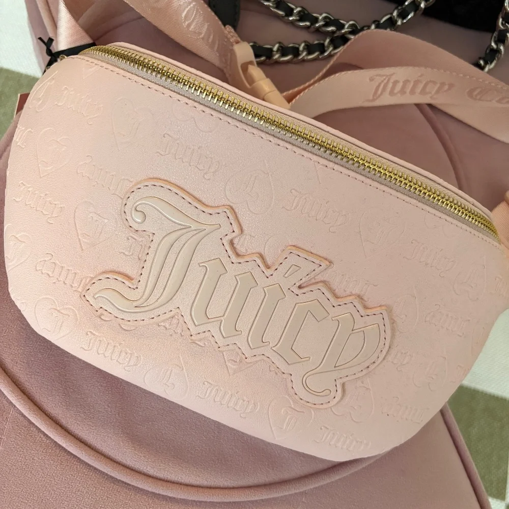 NWT Juicy Couture pink waist/bum bag - Picture 1 of 3